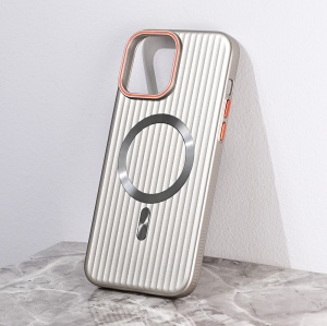 Torbica Magsafe Stripe za iPhone 13 Pro Max 6.7 siva - Img 1