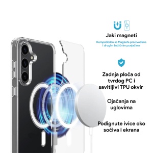 Torbica Magsafe za Samsung S911B Galaxy S23 transparent - Img 2