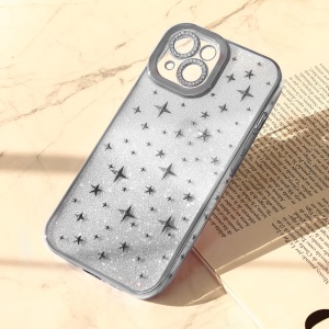 Torbica Shiny Frame za iPhone 14 6.1 srebrna - Img 1