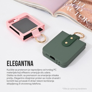 Torbica Slim PC Protective za Samsung F741B/F761B Galaxy Z Flip 6/7 SE 5G ljubicasta - Img 3