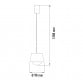 vesta-616-visilica-5w-3000k-mesing