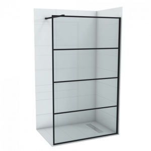 Walk-in COPEN MONTE 100x200cm crni mat ram 8mm staklo - Img 2