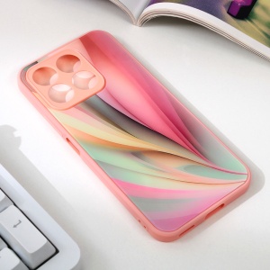Абстрактный чехол для Honor X8b розовый