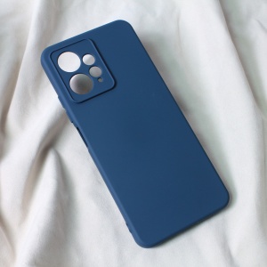 Мягкий бархатный чехол Teracell для Xiaomi Redmi Note 12 4G ((EU) темно-синий