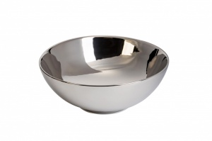 Раковина накладная MINOTTI fi410x160 серебристая - Img 2