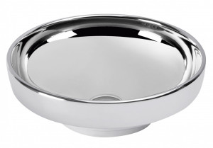 Раковина на столешницу VITRA Water Jewels Ø40 см, серебристая