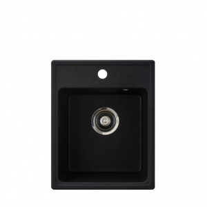 Раковина Metalac X QUADRO 40 400x500 черная