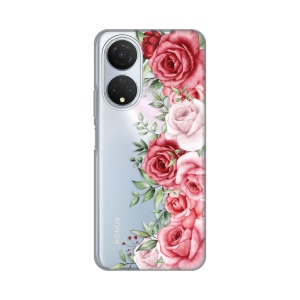 Силиконовый чехол с принтом для Honor X7 Wild Roses