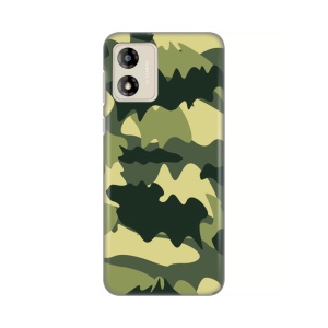 Силиконовый чехол с принтом для Motorola Moto E13 Army
