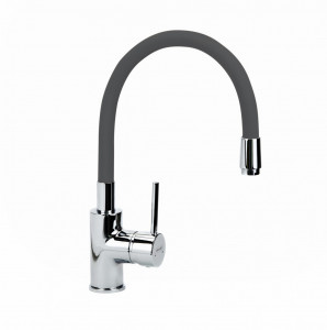 Смеситель для мойки MINOTTI TUBO с 3 трубками, гибкая труба, антрацит