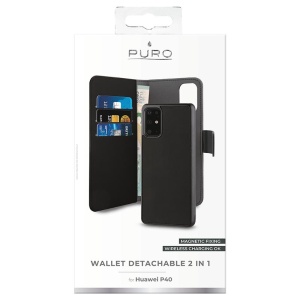 Чехол-кошелек Puro 2-в-1 для Huawei P40 черный - Img 4