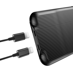 Чехол Baseus 2-в-1 аудио+зарядка для iPhone X, черный - Img 3