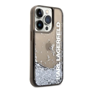 Чехол Karl Lagerfeld Hc Liquid Glitter Elong для iPhone 13 Pro Max 6.7, черный (KLHCP13XLCKVK) - Img 4