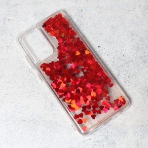 Чехол Liquid Heart для Samsung A725F/A726B Galaxy A72 4G/5G (EU), красный