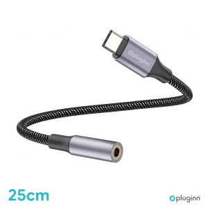 Adapter Pluginn AUX Z na Type C 0.25m crni - Img 2