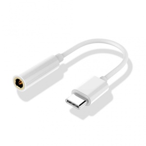 Adapter Type C na 3.5mm HQ beli (podrzava Samsung modele) - Img 1