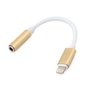 Adapter za slusalice iP-11 iPhone lightning na 3.5mm zlatni - Img 1
