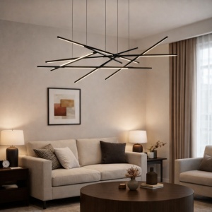 ARIA 11 LUSTER LED DIM 44W 3000K CRNA - Img 3