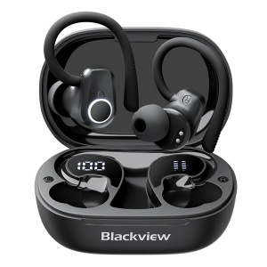 Bežične slušalice sa zakačkom za uši Blackview AirBuds 60 Black/BT 5.3/USB Type-C/IPX4 - Img 1