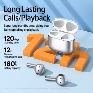 Bluetooth-наушники REMAX TWS-10i металлик серебристый - Img 2
