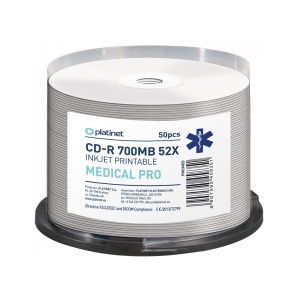 CD-R Platinet 700MB 52X printabilni MEDICAL SP*50