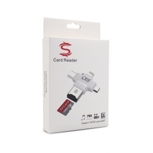 Citac kartica za iPhone + Type C + micro USB + USB - Img 1
