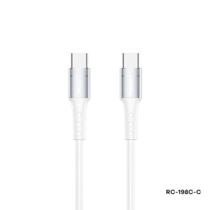 Data kabl REMAX Chaining Series II PD 65W Fast Charging RC-198 Type C na Type C beli - Img 1