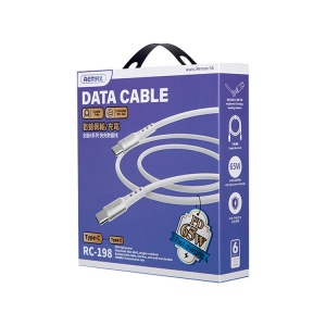 Data kabl REMAX Chaining Series II PD 65W Fast Charging RC-198 Type C na Type C beli - Img 4