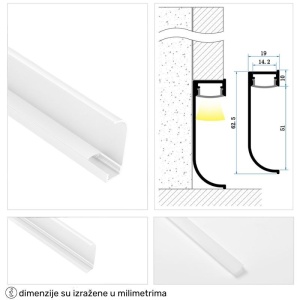 DAWN LED PROFIL LL-ALP6419 KOMPLET BELI - Img 2