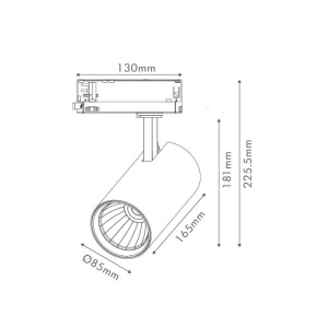 DAWN LED REFLEKTOR SINSKI EL-T21D040 40W CCT CRNI TROFAZNI - Img 2
