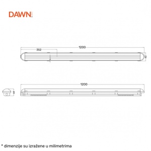 DAWN VODODIHT LED WT-112B 20/26/33/40W CCT IP65 IK08 - Img 8