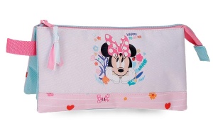 DISNEY MINNIE HAPPY TO BE ME prazna pernica sa 3 pregrade