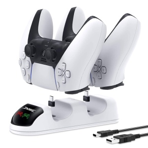 Dobe TP5-0506 stalak-punjac za dva gamepada PS5 beli - Img 2
