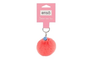 ENSO FLUFFY CHARMS dečiji privezak - koralna