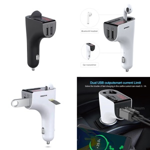 FM transmiter V14, slusalica, USB TF Bluetooth 5.0 handsfree crni - Img 2