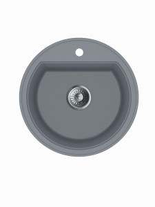 Granitna sudopera MILO ESSENCE O51 Diamond grey sa sifonom - Img 1