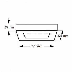 LED panel NZ-KNS5 18W 4000K