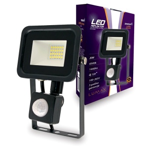 Led reflektor LUMRE-20W 6500 SENZOR