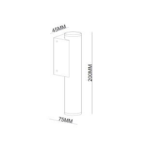 LED SVETILJKA PL-2018-01 ZIDNA 5W 4000K IP65 ANTRACIT - Img 2