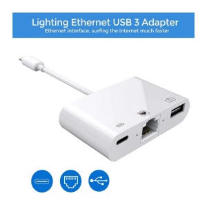 Lightning na Gb LAN 3u1 kamera adapter - Img 2