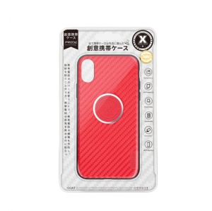Maska Remax Proda Carbon Fiber za iPhone X crvena - Img 2