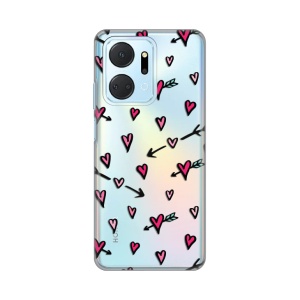 Maska Silikonska Print Skin za Honor X7a Heart Pattern