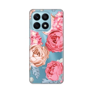 Maska Silikonska Print Skin za Honor X8a Pink Flower