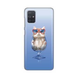 Maska Silikonska Print za Samsung A715F Galaxy A71 Funny Cat