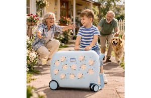 MOVOM BABY PETS dečiji kofer na točkićima - plava - Img 7