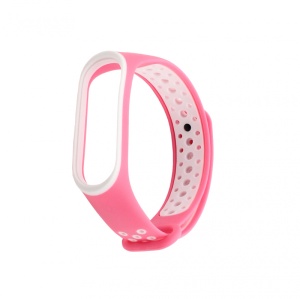 Narukvica za smart watch Xiaomi Mi Band M5/M6 pink bela - Img 2
