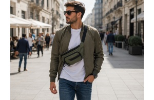 PEPE JEANS DORKING muška torba oko struka - khaki - Img 8
