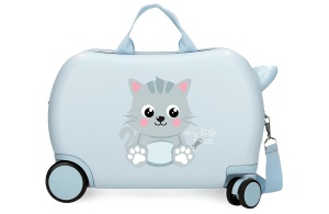 ROLL ROAD HAPPY PETS dečiji kofer na točkićima - sky blue