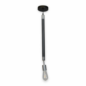 RUSTIK 65 VISILICA 1*E27 crna/hrom - Img 1