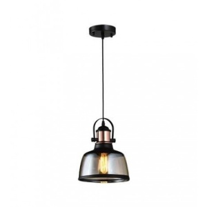 RUSTIK 93 VISILICA 1*E27 BLACK/COPER/COGNAC GLASS